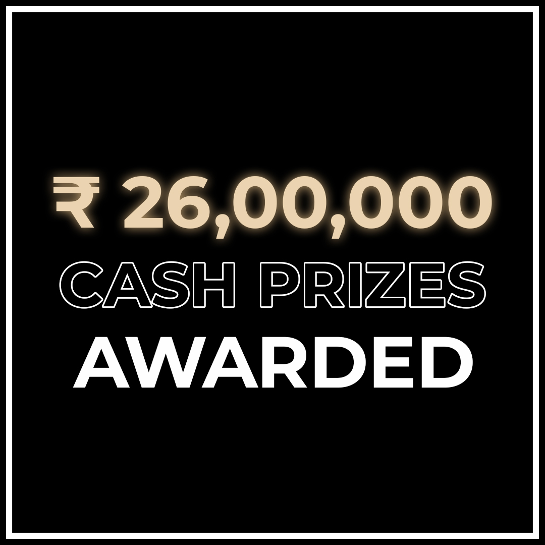 26,00,000 Cash Prizes Awarded