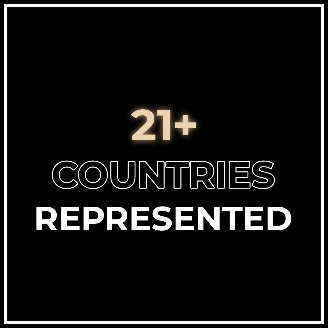 21+ Countries Represented